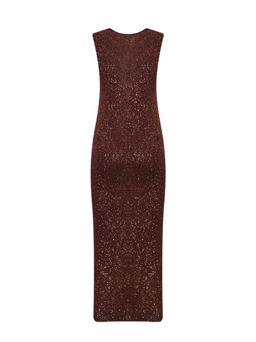 Abito con paillettes in misto alpaca Bordeaux D. Exterior | 5933423BOR